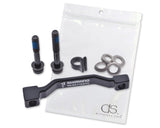 Shimano 180mm Front Disc Brake Mount Adapter with Bolts and Washers - Black