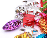 25 Pieces Multi Color Ornaments for Christmas Tree Decorations