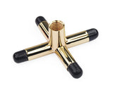 2 Pieces Brass Bridge Heads - Cross and Spider Cue Rests