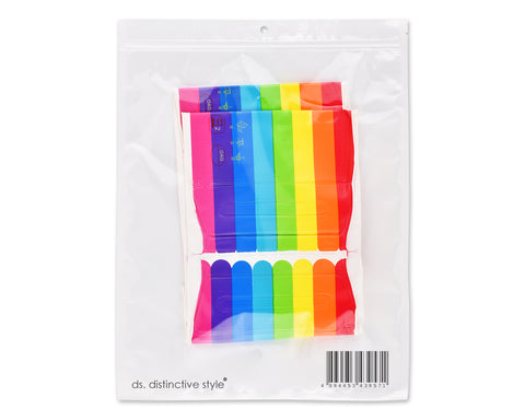 DS.DISTINCTIVE STYLE 1 Pair Rainbow Inflatable Armbands Child Swimming Float Arm Bands for Age 7 up