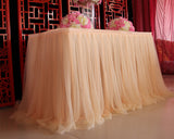 Tulle Table Skirt for Wedding Party Decoration