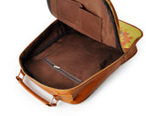 Tree Print PU Leather Casual Backpack - Brown