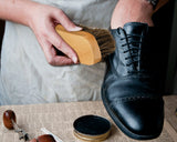 Horsehair Shoe Brush for Polishing Shoe Shine Brush with Soft Bristles