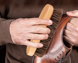 Horsehair Shoe Brush for Polishing Shoe Shine Brush with Soft Bristles