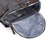 Casual Style Large Capacity Canvas Travel Bag - Black
