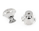 8 pieces Diamond Shaped Cabinet Knobs with Screws - Transparent