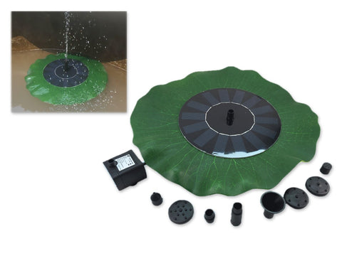 Lotus Leaf Shaped Floating Solar Fountain