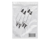 4 Pieces Adjustable Elastic Bed Sheet Fasteners - White