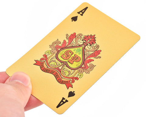 24K Gold Foil Poker Playing Cards