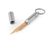 Portable Metal Toothpick Holder - Silver