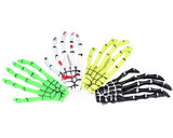 2 Pairs Gothic Skeleton Hands Bone Hair Clips - Black and White by DS. DISTINCTIVE STYLE