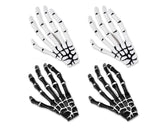 2 Pairs Gothic Skeleton Hands Bone Hair Clips - Black and White by DS. DISTINCTIVE STYLE