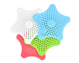 4 Pieces Colorful Star Bathroom Hair Catcher or Kitchen Sink Strainer