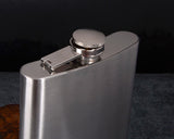 2 Pieces 7 oz Stainless Steel Hip Flask