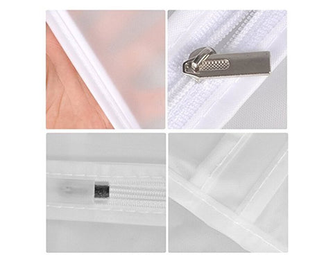 5 Pieces 100 cm x 60 cm Dustproof Clothes Covers Washable Suit Covers