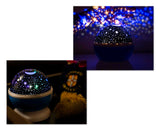 Rotating Cosmos LED Projection Night Light - Blue