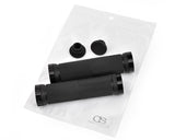 2 Pieces Aluminum Bicycle Mountain Bike Handlebar Grips - Black