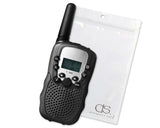 2 Pieces T388 Walkie Talkie for Kids with LCD Display - Black