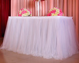 Tulle Table Skirt for Wedding Party Decoration