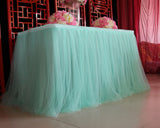 Tulle Table Skirt for Wedding Party Decoration