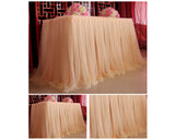 Tulle Table Skirt for Wedding Party Decoration