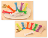 6 Pieces Colorful Cute Dog Bone Hair Clips
