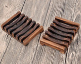 2 Pieces Wooden Soap Dishes
