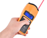 18 Meters Battery Operated Laser Meter with LCD Display - Orange