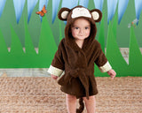 Multiple Size Animal Hooded Bathrobe for Kids 1 - 5 Years Old