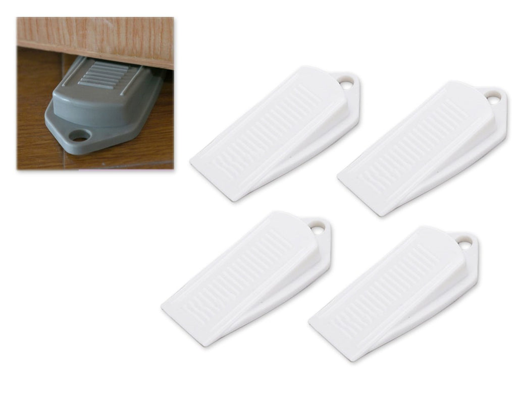 4 Pieces Baby Safety Rubber Door Stopper - White