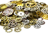 150 Grams Steampunk Gear Cog Charms for Jelwelry Making - Mixed Color