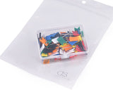 100 Pieces Assorted Color Flag Drawing Pins