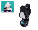 3 in 1 Clip on Phone Camera Lens with Fisheye Lens