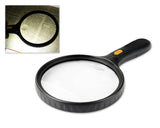 1.8X Magnifying Glass with 3 LED Lights - Black