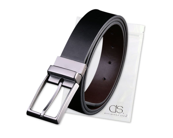 Leather Belts for Men with A Flannel Bag and A Gift Box