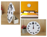 Funny Wall Clock 12 Inches Sex Silent Timepiece