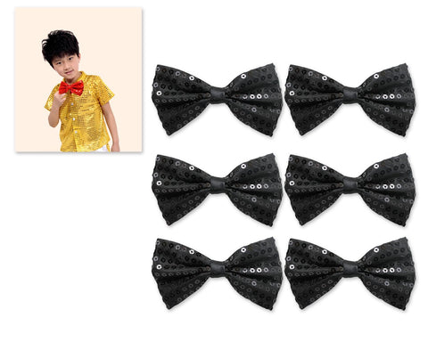 Kids Sequin Bow Tie for Party and Stage Show Set of 6