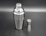 5 Pieces Stainless Steel Cocktail Set with 550ml Cocktail Shaker