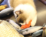 Plush Catnip Fish Cat Toy Set of 5