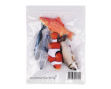 Plush Catnip Fish Cat Toy Set of 5