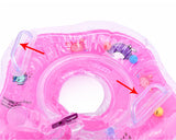 Flower Adjustable Baby Neck Float Swimming Ring - Pink