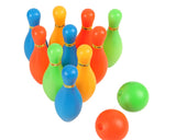 Toy Bowling Game Set with 10 Pieces Pins and 2 Pieces Balls