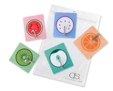 5 Pieces Fruit Series Self Adhesive Hooks