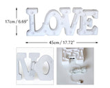 LED Marquee Love Symbol Light - White