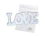 LED Marquee Love Symbol Light - White