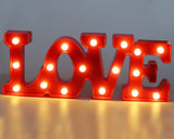 LED Marquee Love Symbol Light - Red