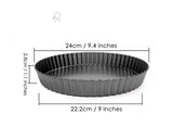 9 Inches Non-stick Tart and Quiche Pan with Removable Bottom