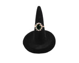 Ring Holders 2 Pieces Velvet Flocking Ring Stands