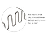 Potato Masher 9 Inches Stainless Steel Wire Potato Smasher Tool