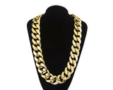 Chunky Gold Necklace 80cm Chain Hip Hop Costume Jewelry